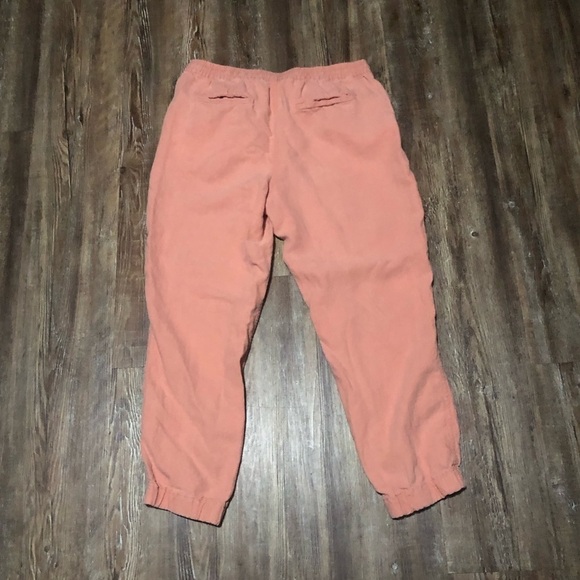 J. Crew Joggers Women's 4 Sur Point Seaside Drawstring Peach Linen Blend - Picture 5 of 6